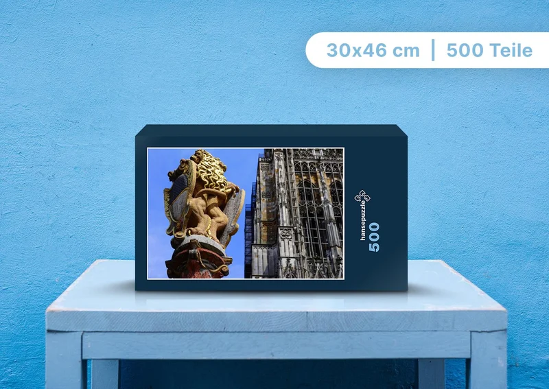 89393 Gebäude - Löwenstatue Puzzle