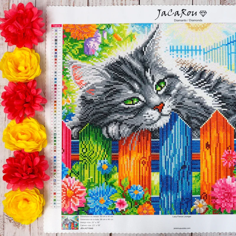Diamond Painting - Lazy Fence Lounger