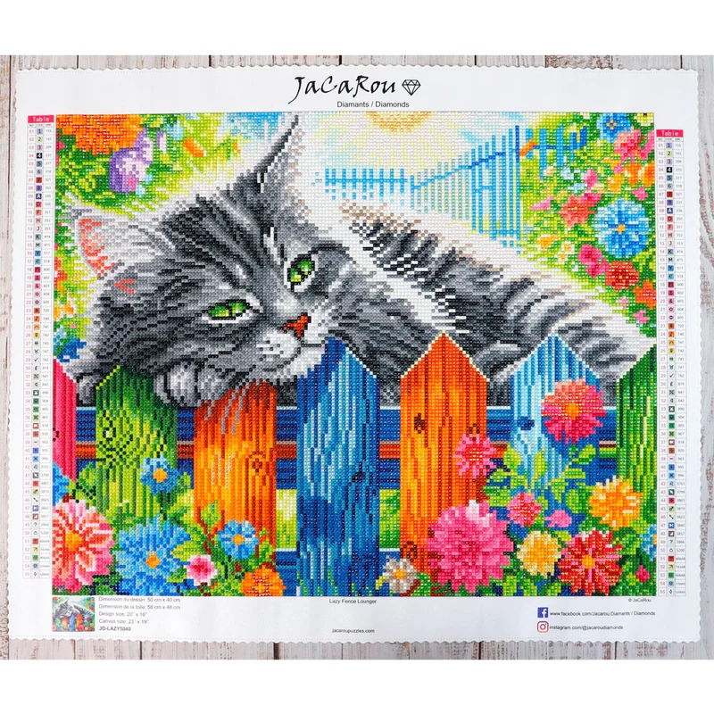 Diamond Painting - Lazy Fence Lounger