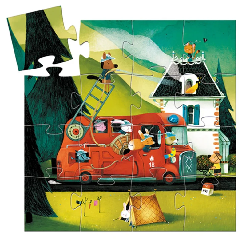 Djeco Die Feuerwehr, 16 Teile