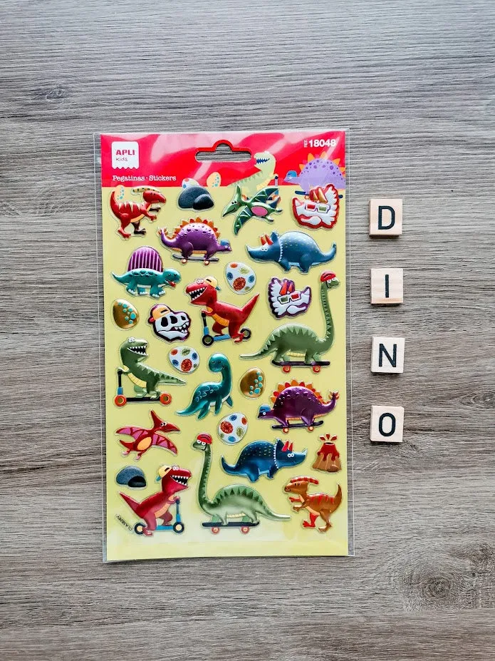 Metallic-Aufkleber – Dinosaurier