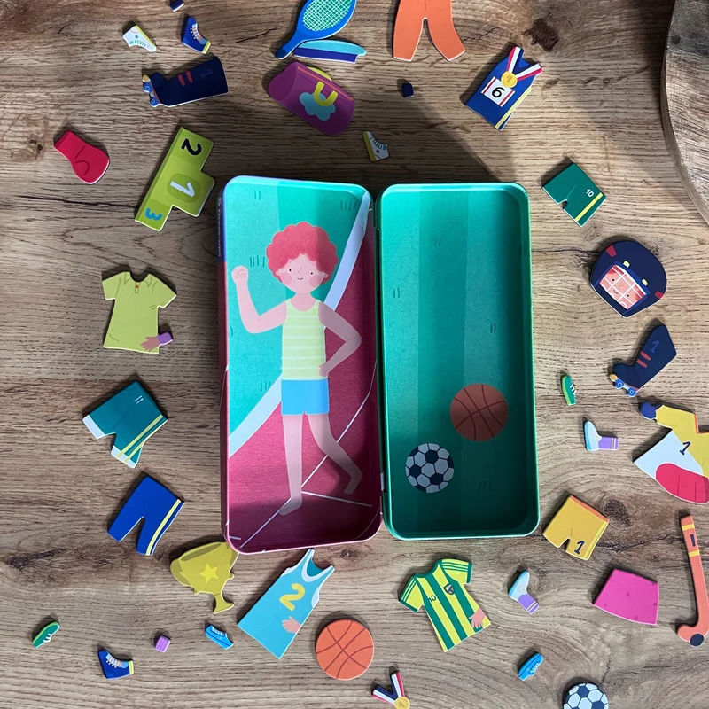 Magnetisches Puzzlespiel Mix&Match – Sport