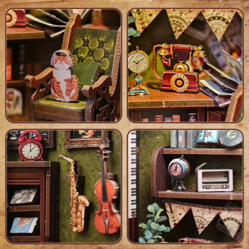 Book Nook - Memories Music Bookshop (Wood)