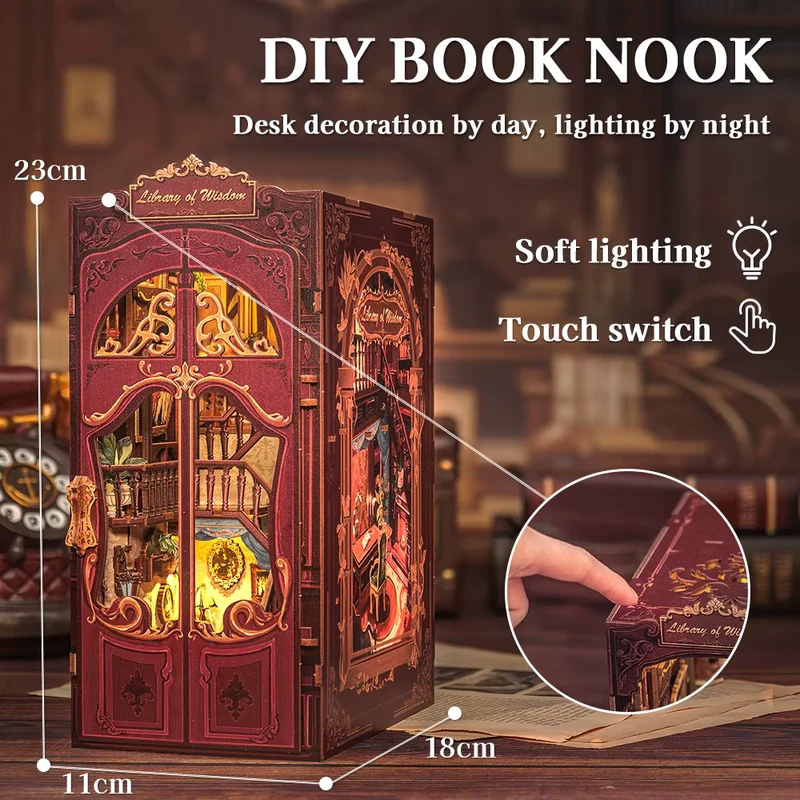 Book Nook - Library of Wisdom (Wood)