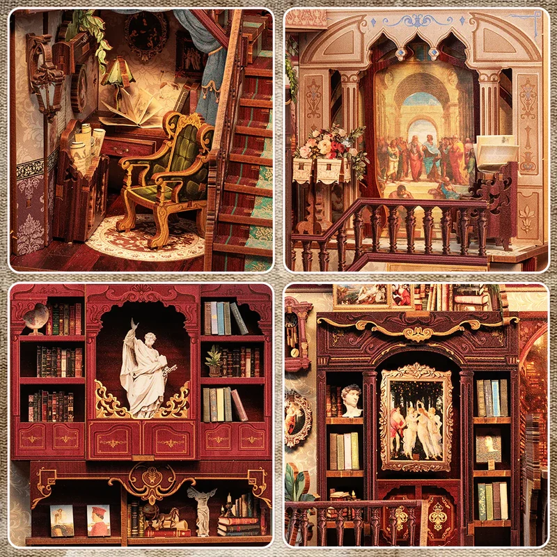 Book Nook - Library of Wisdom (Wood)