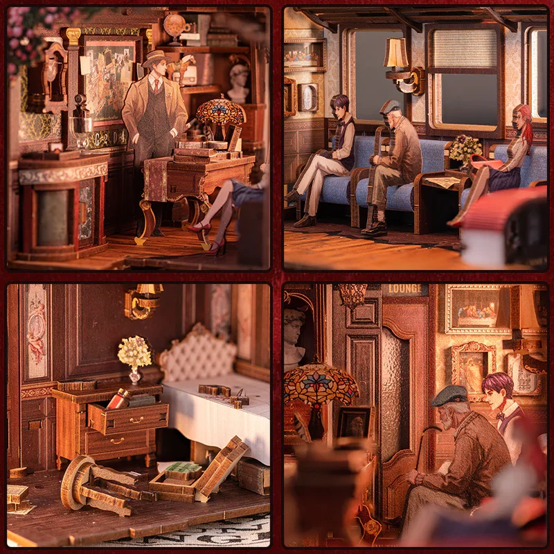 Book Nook - Train Mystery Case (Wood)