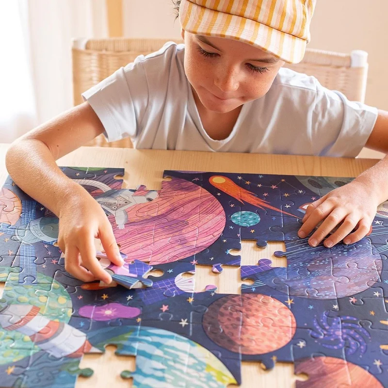 Im Dunkeln leuchtendes Puzzle – Sonnensystem 5+
