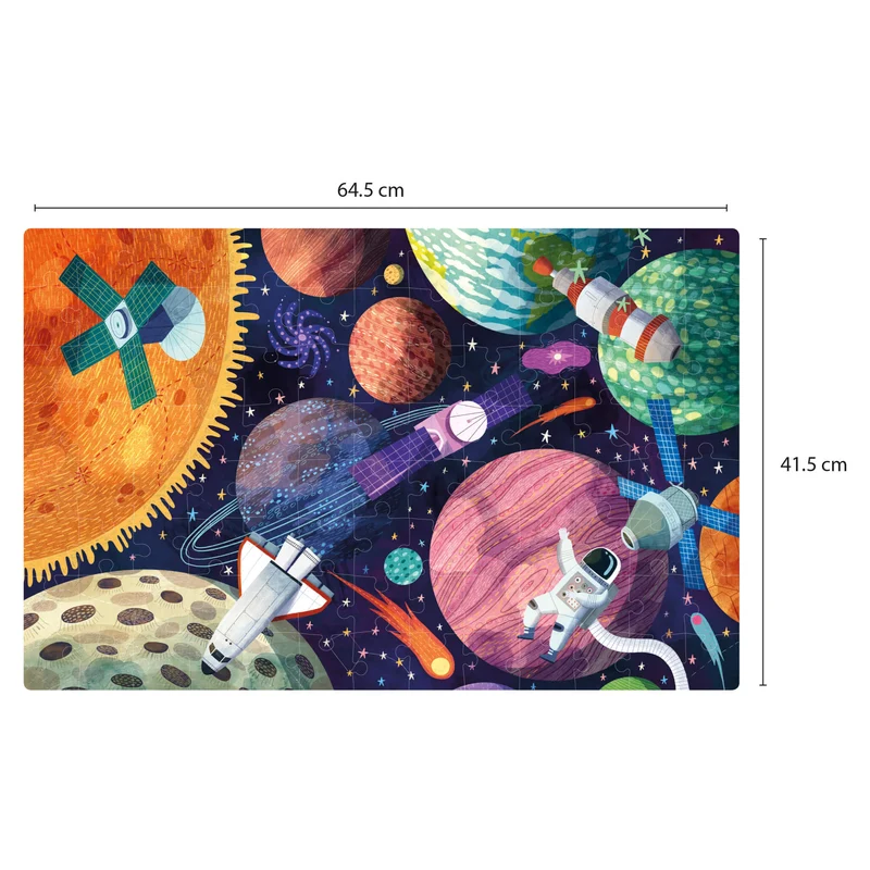 Im Dunkeln leuchtendes Puzzle – Sonnensystem 5+