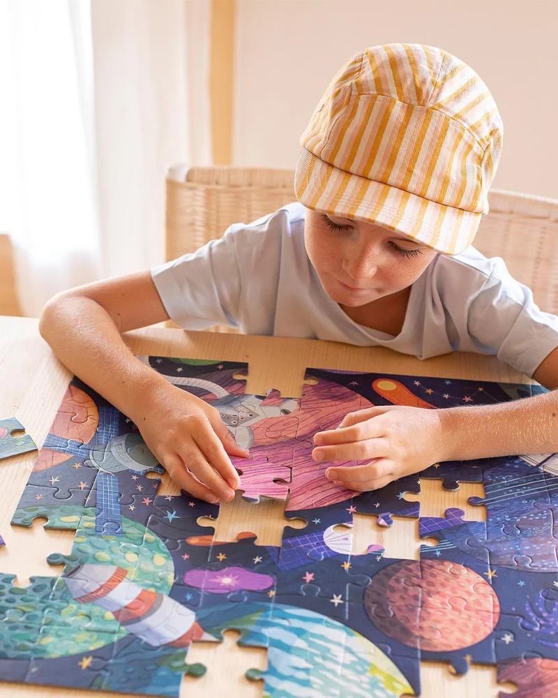 Im Dunkeln leuchtendes Puzzle – Sonnensystem 5+