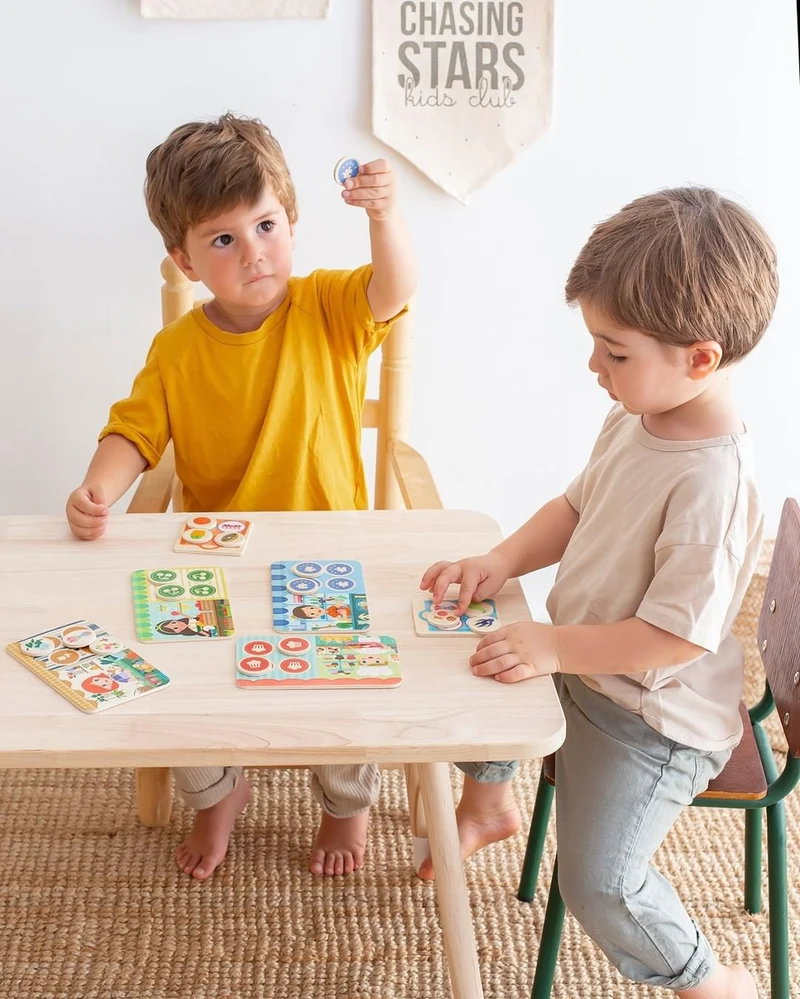 Holzspiel – Memo Lotto Einkaufen