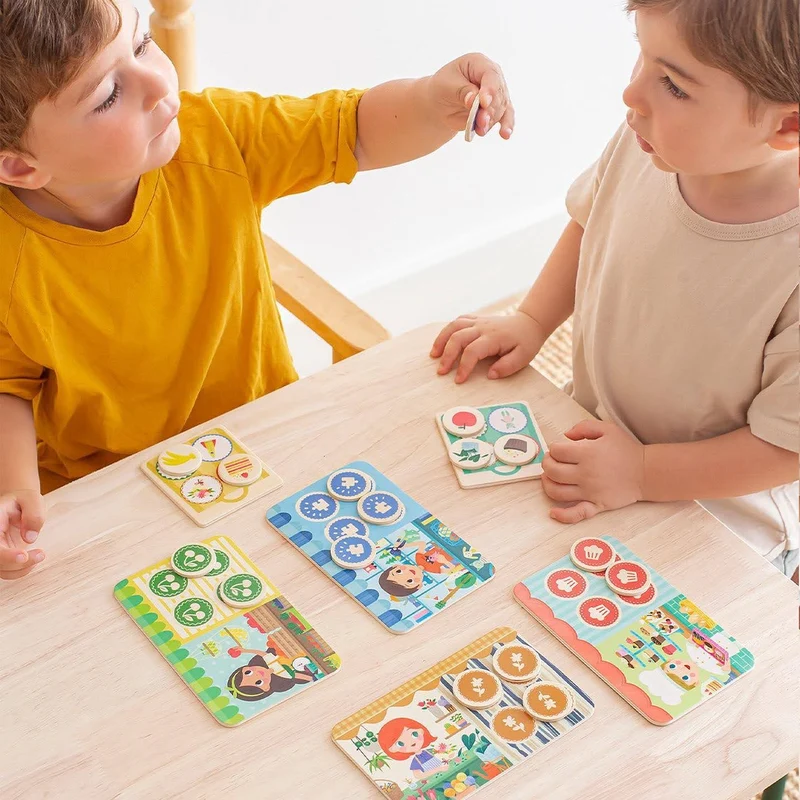 Holzspiel – Memo Lotto Einkaufen