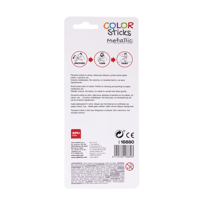 Metallic-Farben in Stiften – 2 Farben