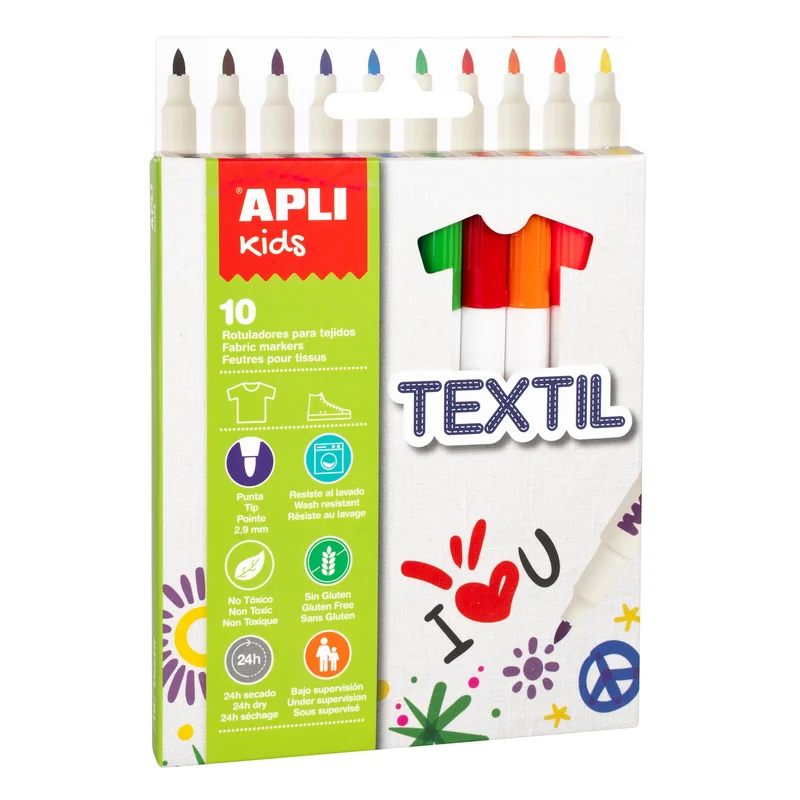 Textilstifte – 10 Farben
