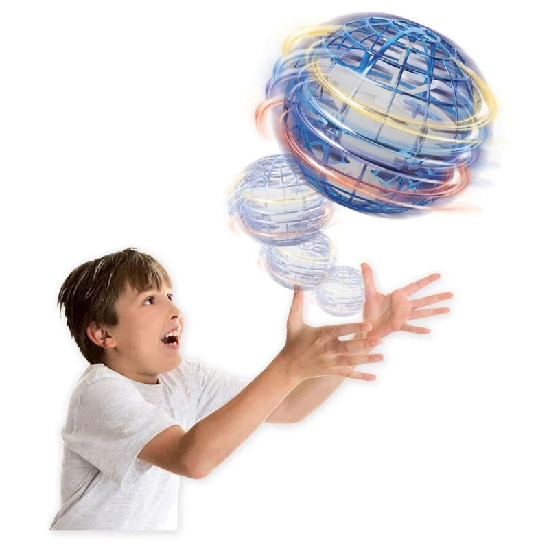 Totally Tech Gyro Spinner Flying Ball blau