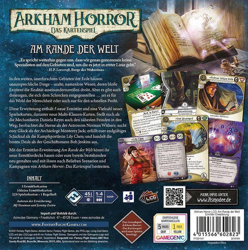 Arkham Horror LCG: Am Rande der Welt (Ermittler-Erweiterung)