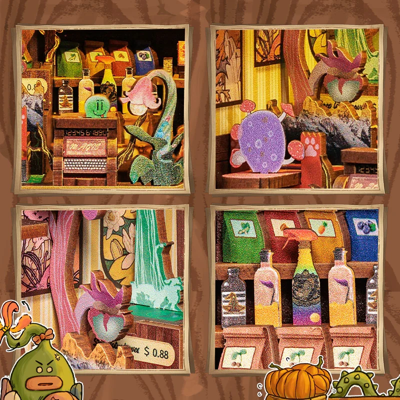 Book Nook - Fantasy Plant Shop (Wood)