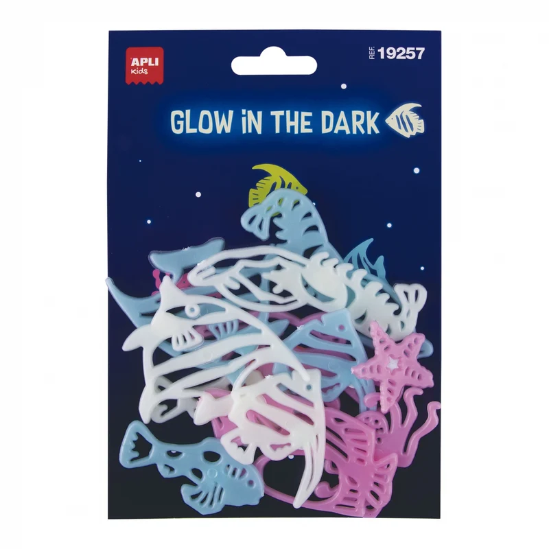 Fluoreszierende Aufkleber – Fische 12 Stück