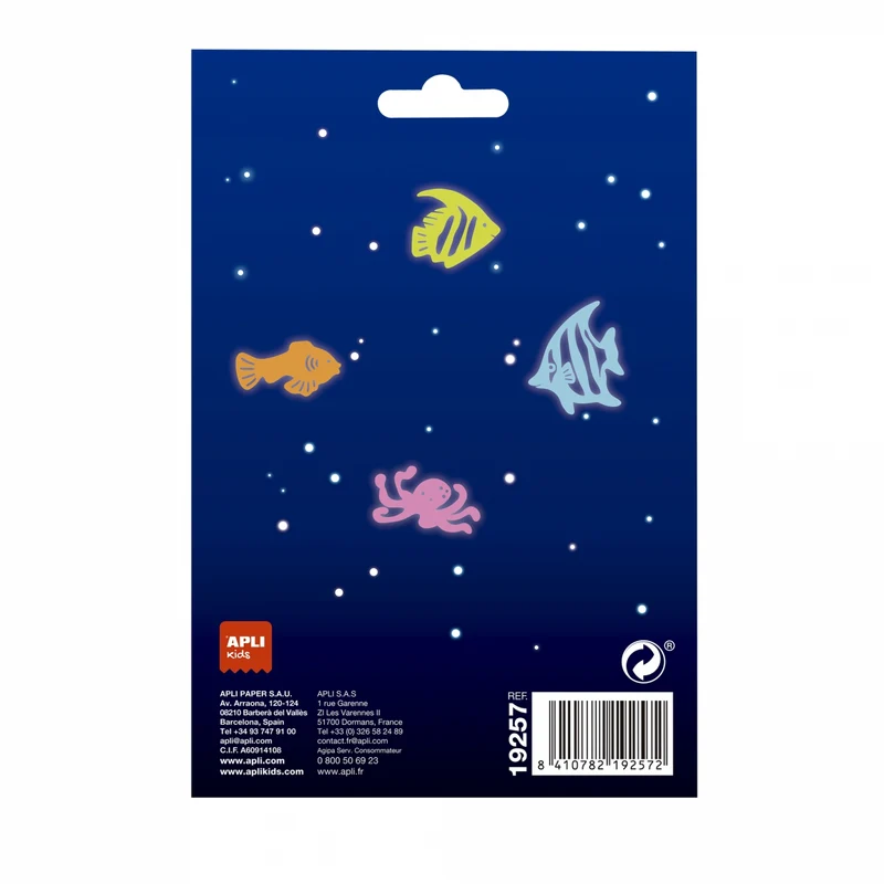Fluoreszierende Aufkleber – Fische 12 Stück