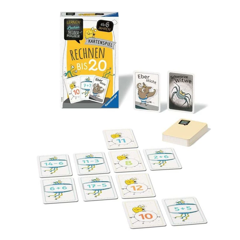 Ravensburger Lernen Lachen Selbermachen: Kartenspiel Rechnen bis 20