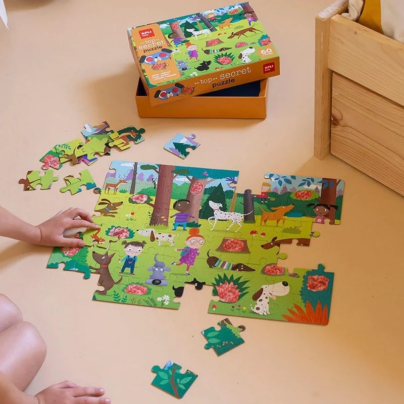Puzzle mit Zauberbrille – Hunde 4+