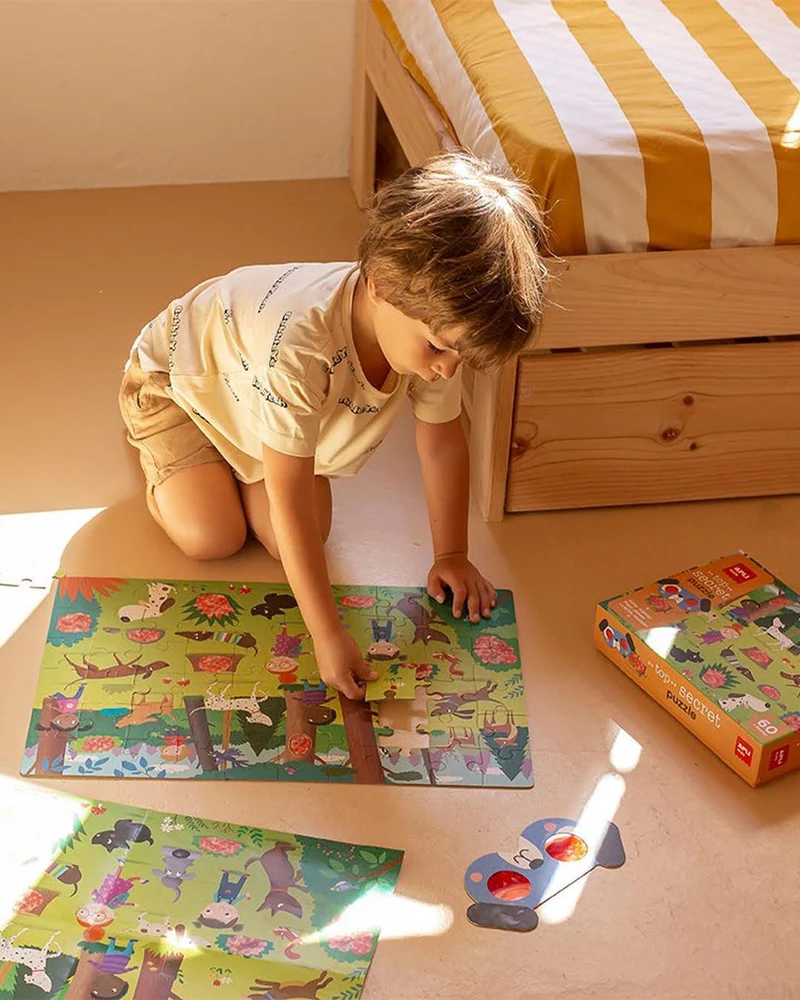 Puzzle mit Zauberbrille – Hunde 4+