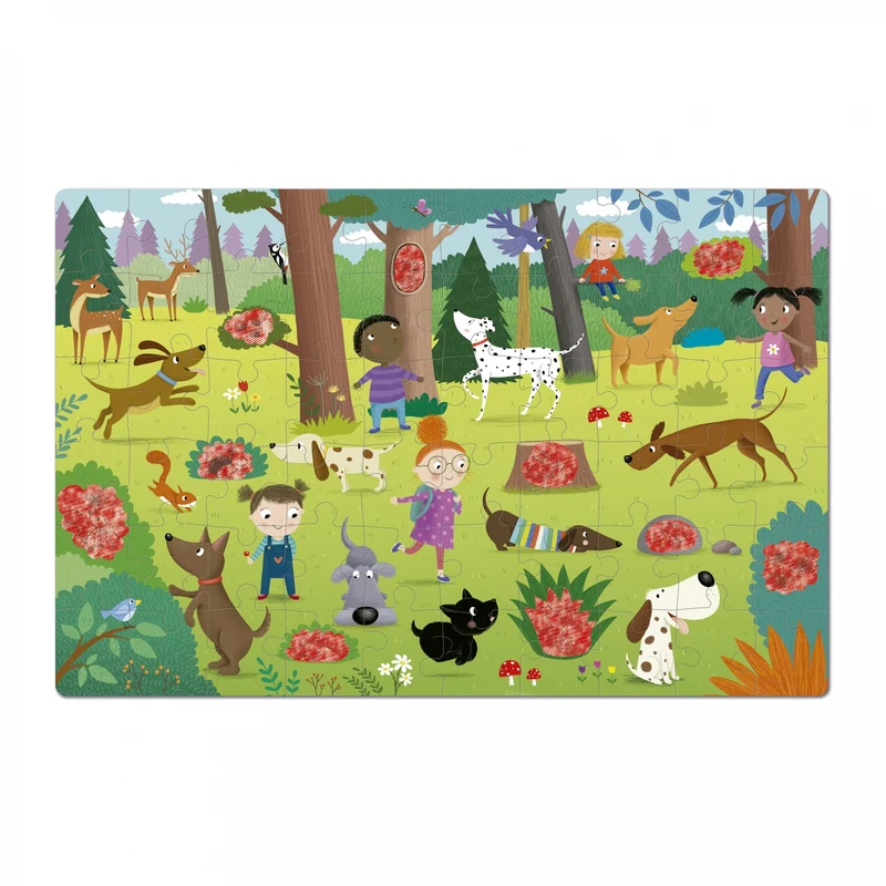 Puzzle mit Zauberbrille – Hunde 4+