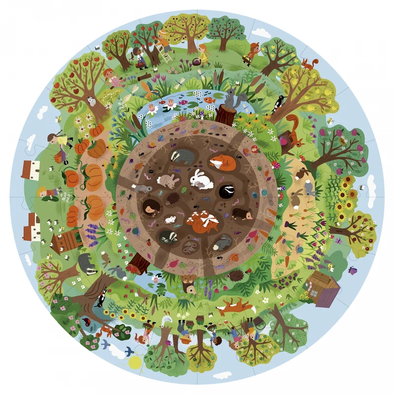 Runde Puzzles in einer Tube – Biosphäre 5+
