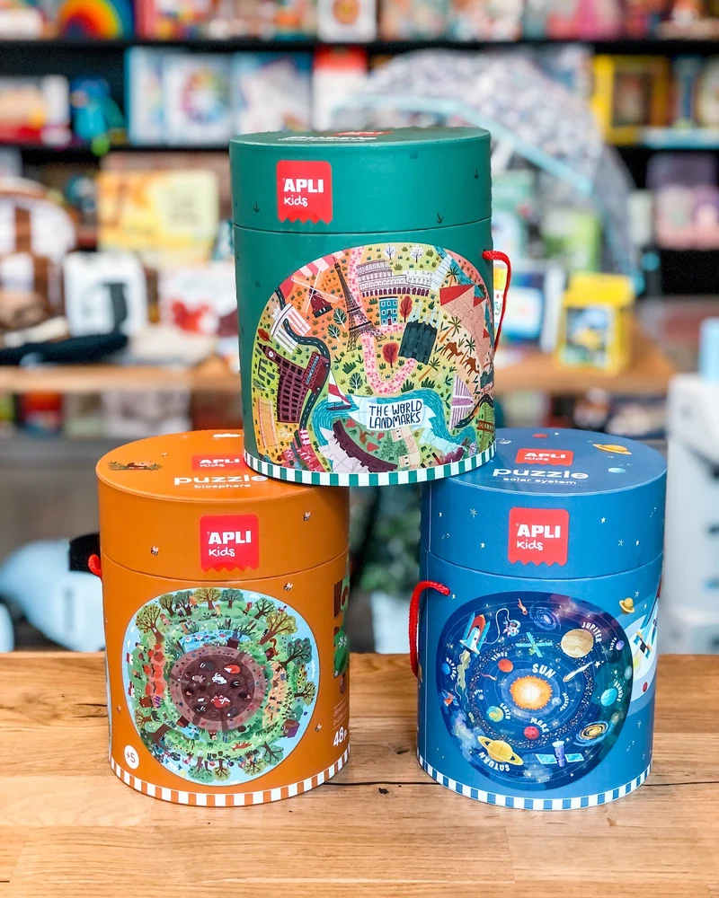 Runde Puzzles in einer Tube – Biosphäre 5+