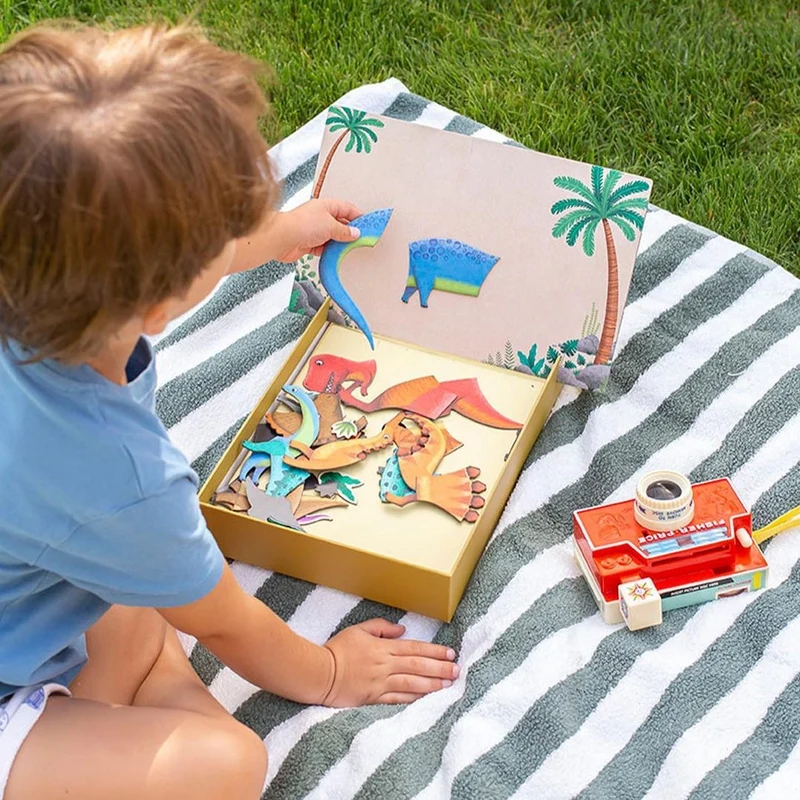 Magnetisches Puzzle – Dinosaurier