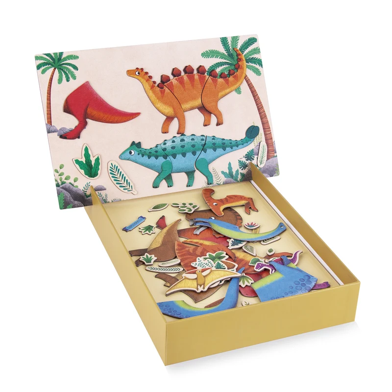 Magnetisches Puzzle – Dinosaurier