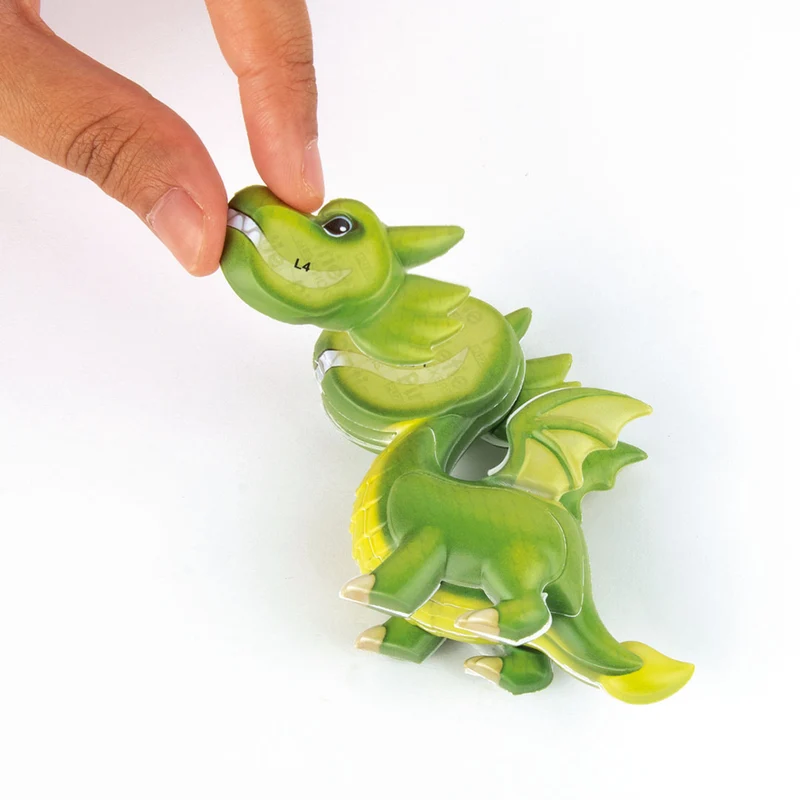 3D-Puzzle Drachen – Rosa
