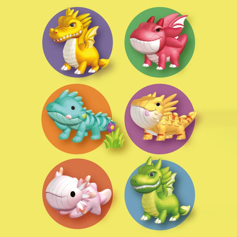3D-Puzzle Drachen – Grün