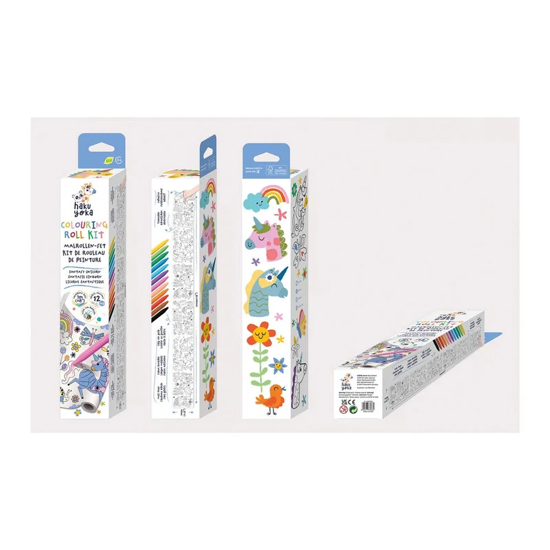Hakuyoka Wachsmalkreiden-Set Einhorn