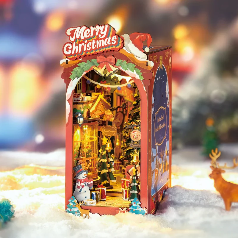 Book Nook - Christmas Street (Wood)