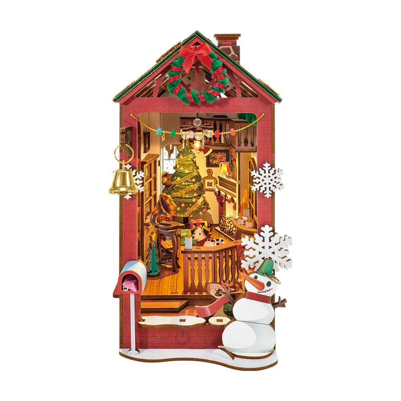 Book Nook - Christmas Indoor Scene (Wood)