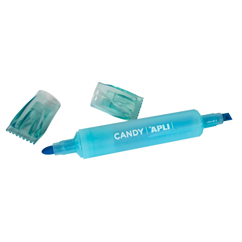 Fluoreszierender Marker mit doppelter Spitze – Candy Grün