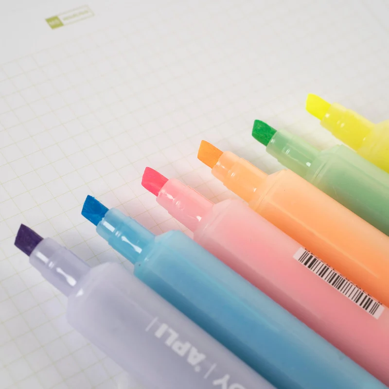 Fluoreszierender Marker mit doppelter Spitze – Candy Orange