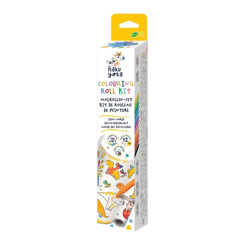 Hakuyoka Wachsmalkreiden-Set Dino