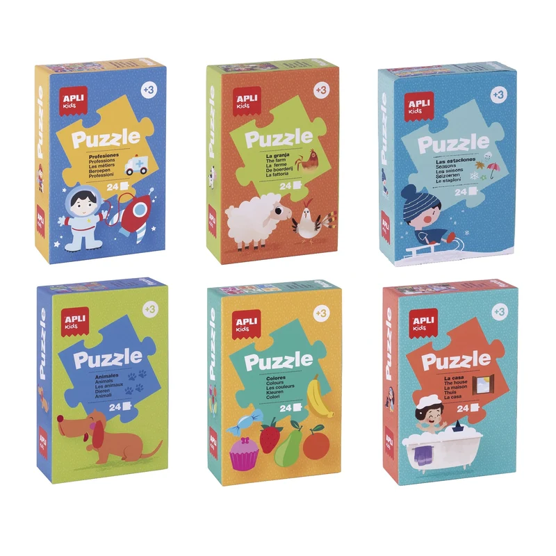 Set Lernpuzzles 6 Stück