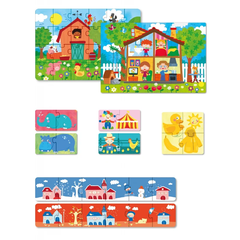 Set Lernpuzzles 6 Stück