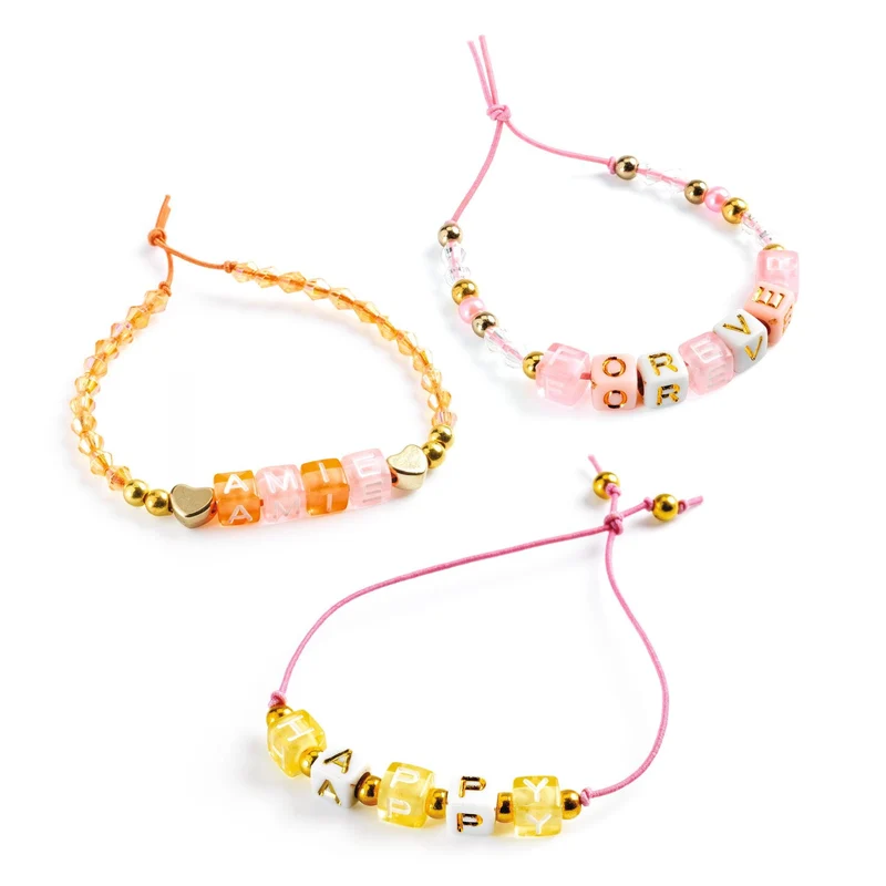 Set zum Basteln von Schmuck - Goldene Buchstaben
