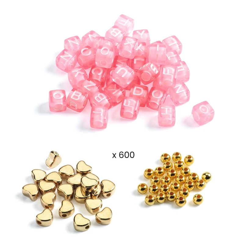 Set zum Basteln von Schmuck - Goldene Buchstaben