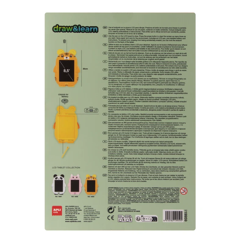 Magisches LCD-Zeichentablett – Tiger
