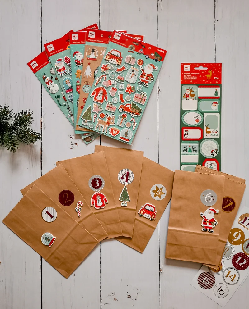 Weihnachtsetiketten – Rentiere