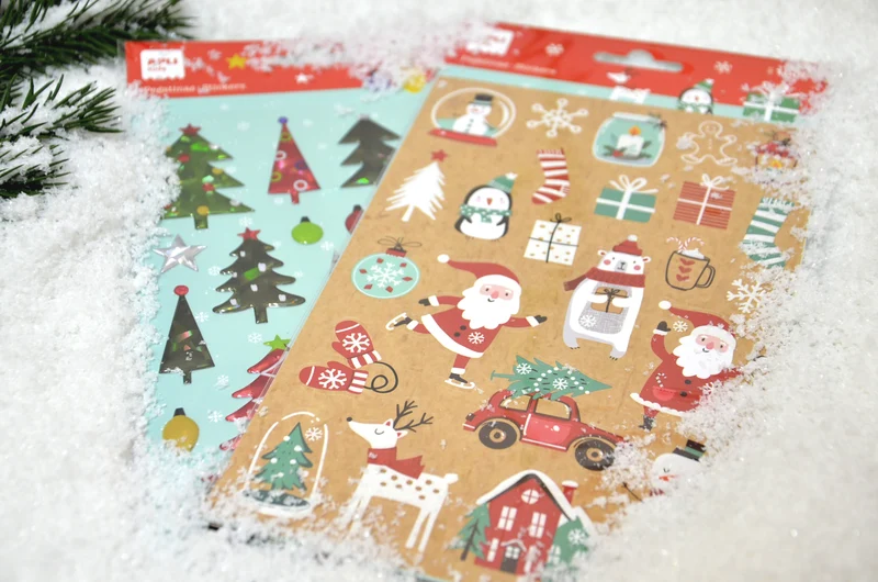 Weihnachtsaufkleber – Weihnachtsbäume