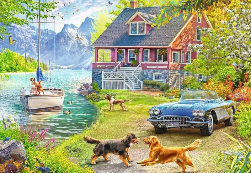 DMG Ravensburger Summer Lake House, Angelo Bonito (200 XL pcs) (DAMAGED BOX)