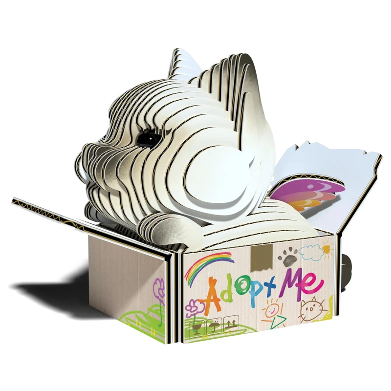 Öko-Puzzle 3D – Siamkatze Mocha