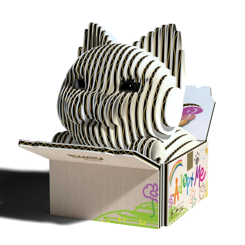 Öko-Puzzle 3D – Siamkatze Mocha