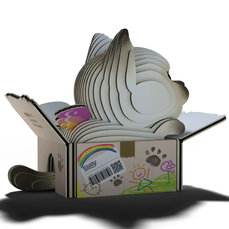Öko-Puzzle 3D – Siamkatze Mocha
