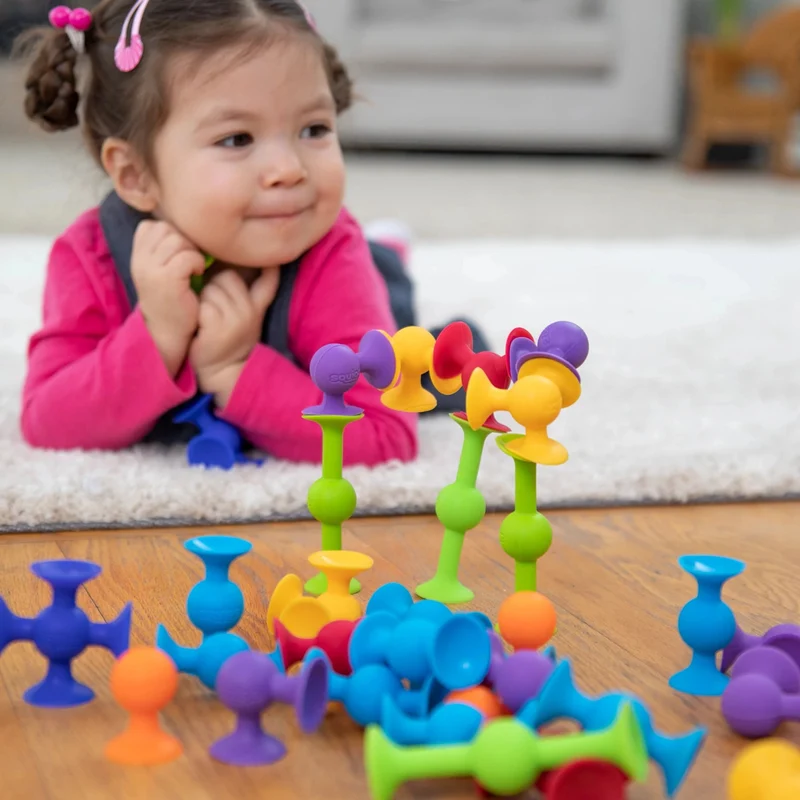 Saugnapf-Bausteine Squigz Delux 44 Teile